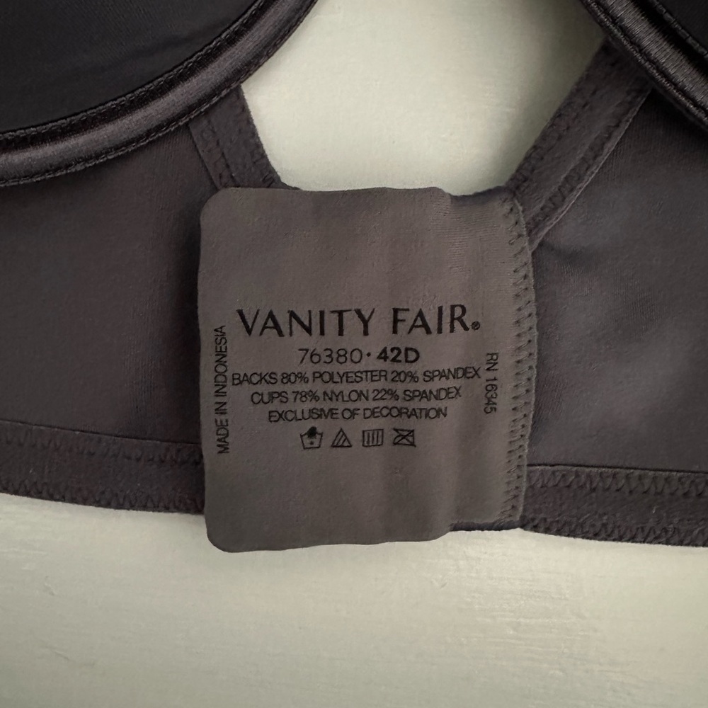 Vanity Fair Black Seamless T-Shirt Bra - Picture 2 of 3